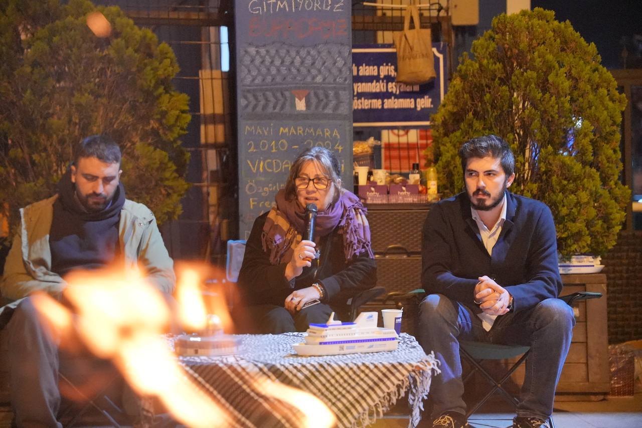 Ayşenur Ezgi Eygi'nin Yakın Arkadaşı Özgürlük Nöbeti'ni Ziyaret Etti